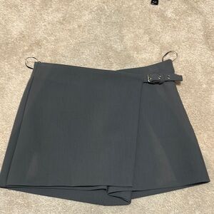 Zara Gray Skorts with Wrap-Style Design